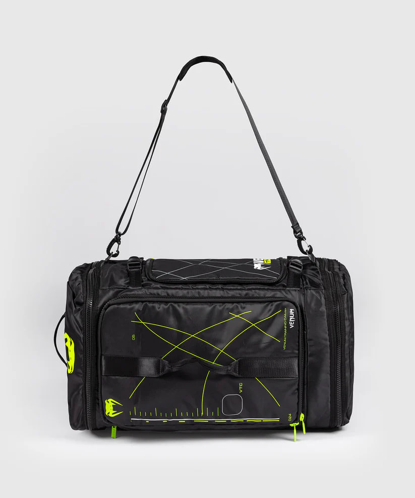Сумка-рюкзак Venum Training Camp 4.0 Sports Bags Black Neon Green фото
