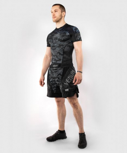 Venum Defender Rashguard Short Sleeves Dark Camo size