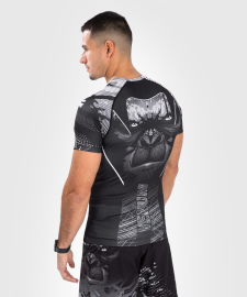 Venum Gorilla Jungle Rashguard Short Sleeves Black White photo