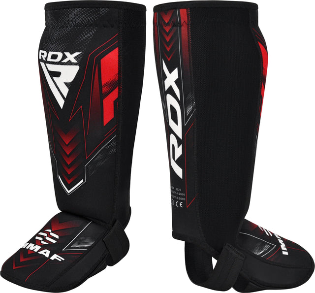 Захист гомілки RDX IMMAF Approved Neoprene Shin Instep Guards Red