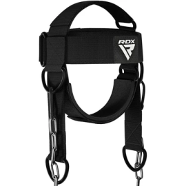 Neck trainer RDX H2 Neck Harness For Weight Lifting & Strengthening Exercises Black