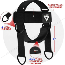 Тренажер для шиї  RDX H2 Neck Harness For Weight Lifting & Strengthening Exercises Black купити