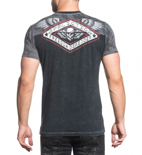 Футболка Affliction Deployed Panel SS Tee Black купити