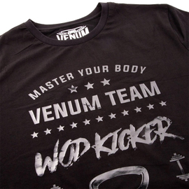 Футболка Venum Wod Kicker T-shirt Matte Black, Фото № 4