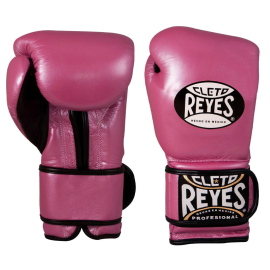 Боксерские перчатки Cleto Reyes Leather Contact Closure Gloves Pink