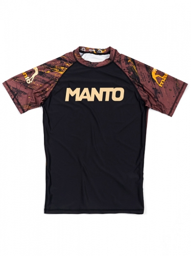 Рашгард MANTO Matlife Rashguard Short Sleeve Black цена