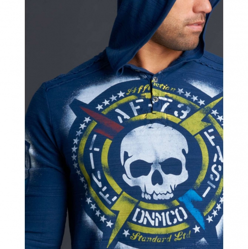 Affliction Tough World Button Pullover Sweatshirt photo