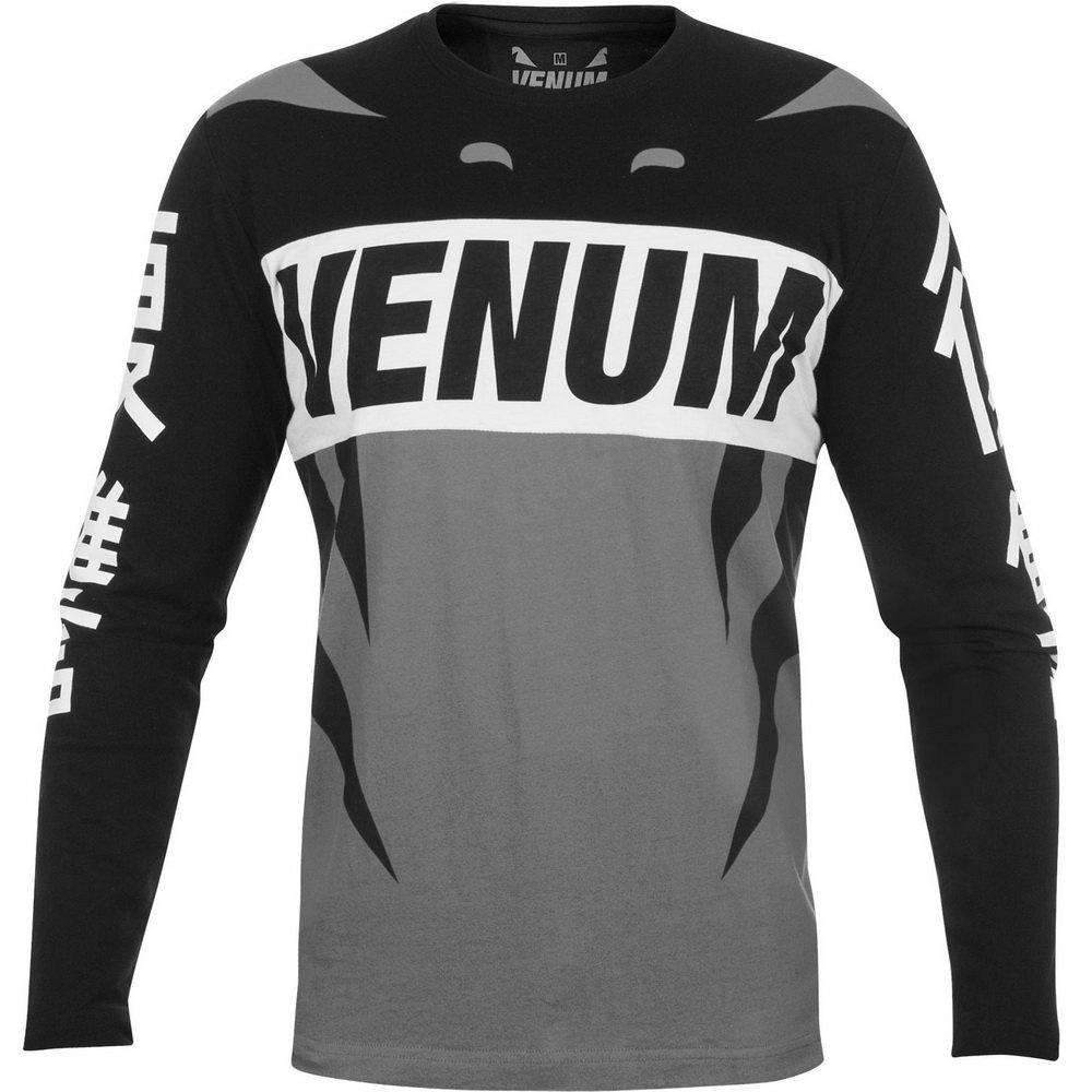 Лонгслив Venum Revenge T-Shirt  Grey Black