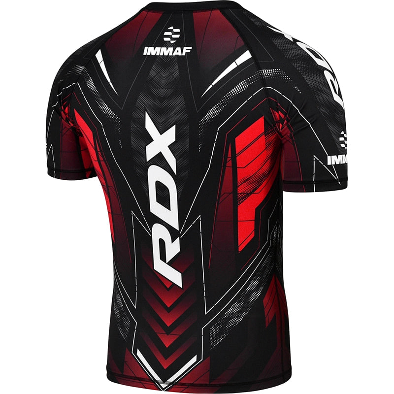 Компресійна Футболка RDX IMMAF Approved Half Sleeves Red купити