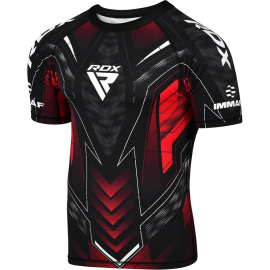 Компрессионная Футболка RDX IMMAF Approved Half Sleeves Red