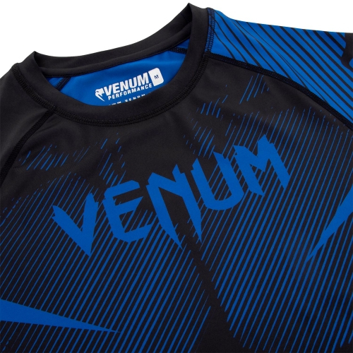 Рашгард Venum NoGi 2.0 Rashguard Long Sleeves Black Blue оригинал