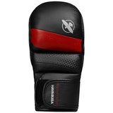 Гибридные перчатки для MMA Hayabusa T3 7oz Hybrid Gloves - Black Red, Фото № 7