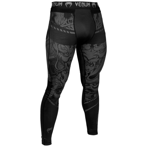 Venum Devil Spats compression pants Black Black photo