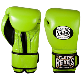 Боксерские перчатки Cleto Reyes Leather Contact Closure Gloves Green