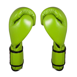 Боксерские перчатки Cleto Reyes Leather Contact Closure Gloves Green, Фото № 2