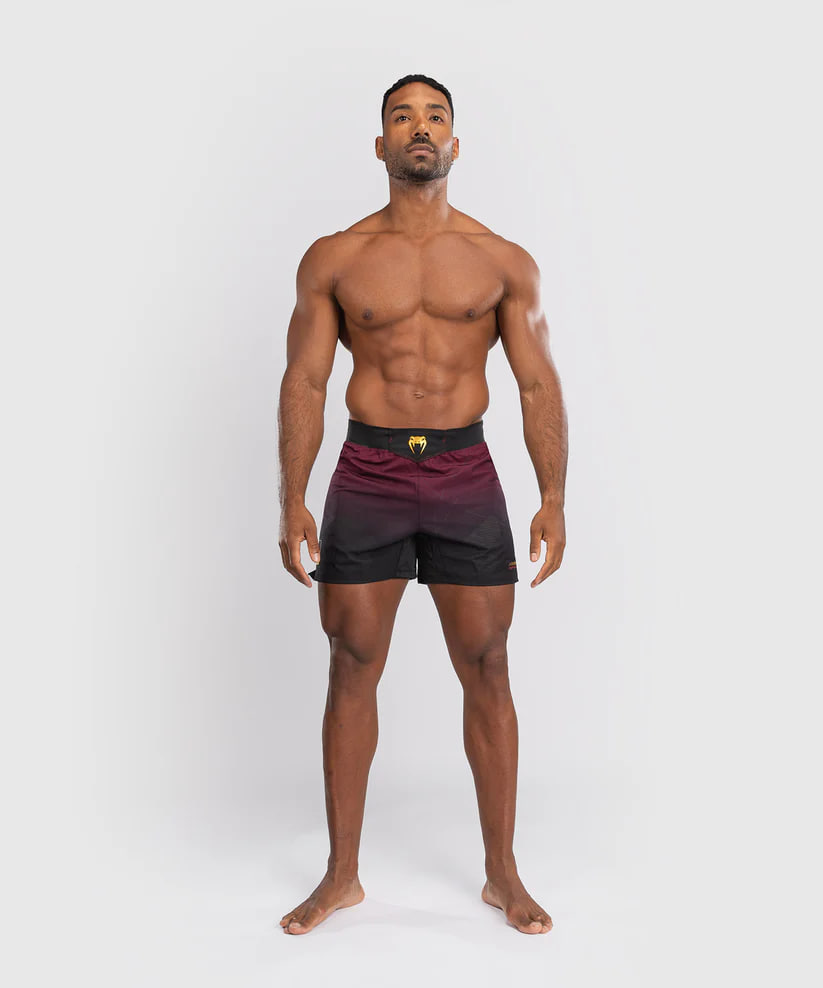 Venum Tactical XT Fight short - Black/Burgundy/Gold photo