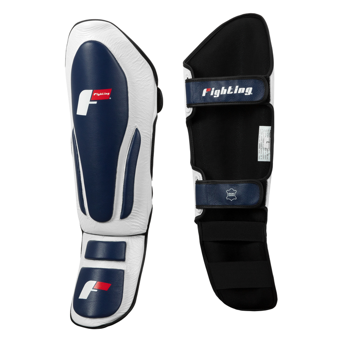 Захист гомілки Fighting Force Shin & Instep Guards White Blue купити