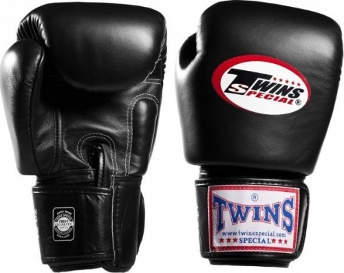 Боксерські рукавиці Twins Boxing Gloves Premium Leather BGVL3 Black ціна