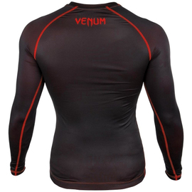 Компресійна футболка Venum Contender 3.0 Compression T-shirt Long Sleeves Black/Red, Фото № 2