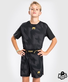 Детские шорты для MMA Venum Razor Fightshorts For Kids Black Gold