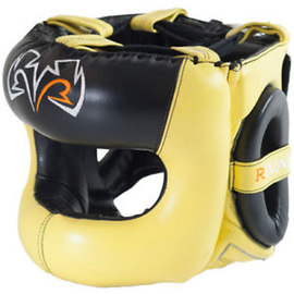 Боксерский шлем с бампером Rival Guerrero Facesaver Headgear Yellow