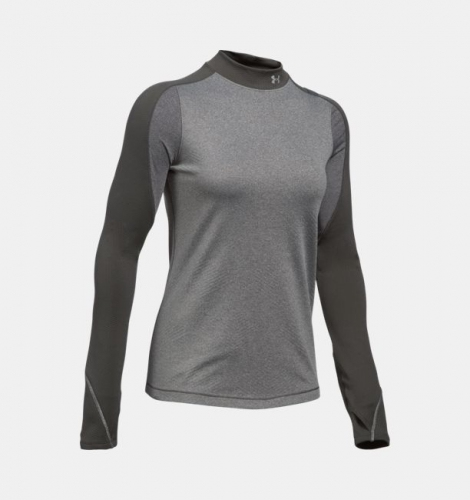 Жіноча спортивна кофта Under Armour ColdGear Elements Mock Carbon Heather фото