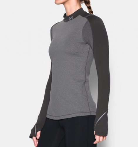 Жіноча спортивна кофта Under Armour ColdGear Elements Mock Carbon Heather ціна