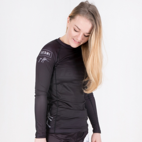Womens rash guard Tatami Ladies Kanagawa Long Sleeve Rash Guard Black price