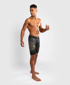 Компресійні шорти Venum Santa Muerte 5.0 Men’s Vale Tudo Shorts Deep Black Gold фото