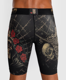 Компресійні шорти Venum Santa Muerte 5.0 Men’s Vale Tudo Shorts Deep Black Gold де купити