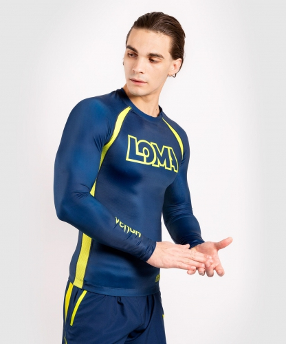 Рашгард Venum Origins Rashguard Long Sleeves Loma Edition Blue Yellow ціна