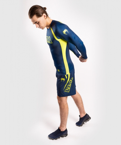 Рашгард Venum Origins Rashguard Long Sleeves Loma Edition Blue Yellow де купити