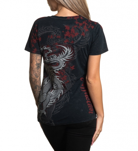 Женская футболка Affliction Dragon купить