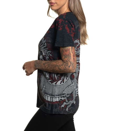 Женская футболка Affliction Dragon фото