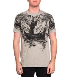 Affliction River Styx Silver Lava Wash T-shirt 