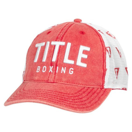 Бейсболка Title Boxing Distressed Adjustable Mesh Cap Red