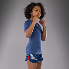 Venum Contender Kids Rashguards Short Sleeves - Royal Blue price