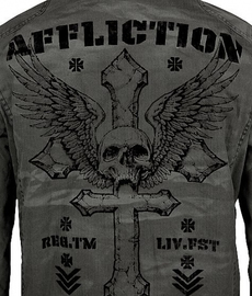 Куртка Affliction Black Premium Unstoppable Jacket, Фото № 4
