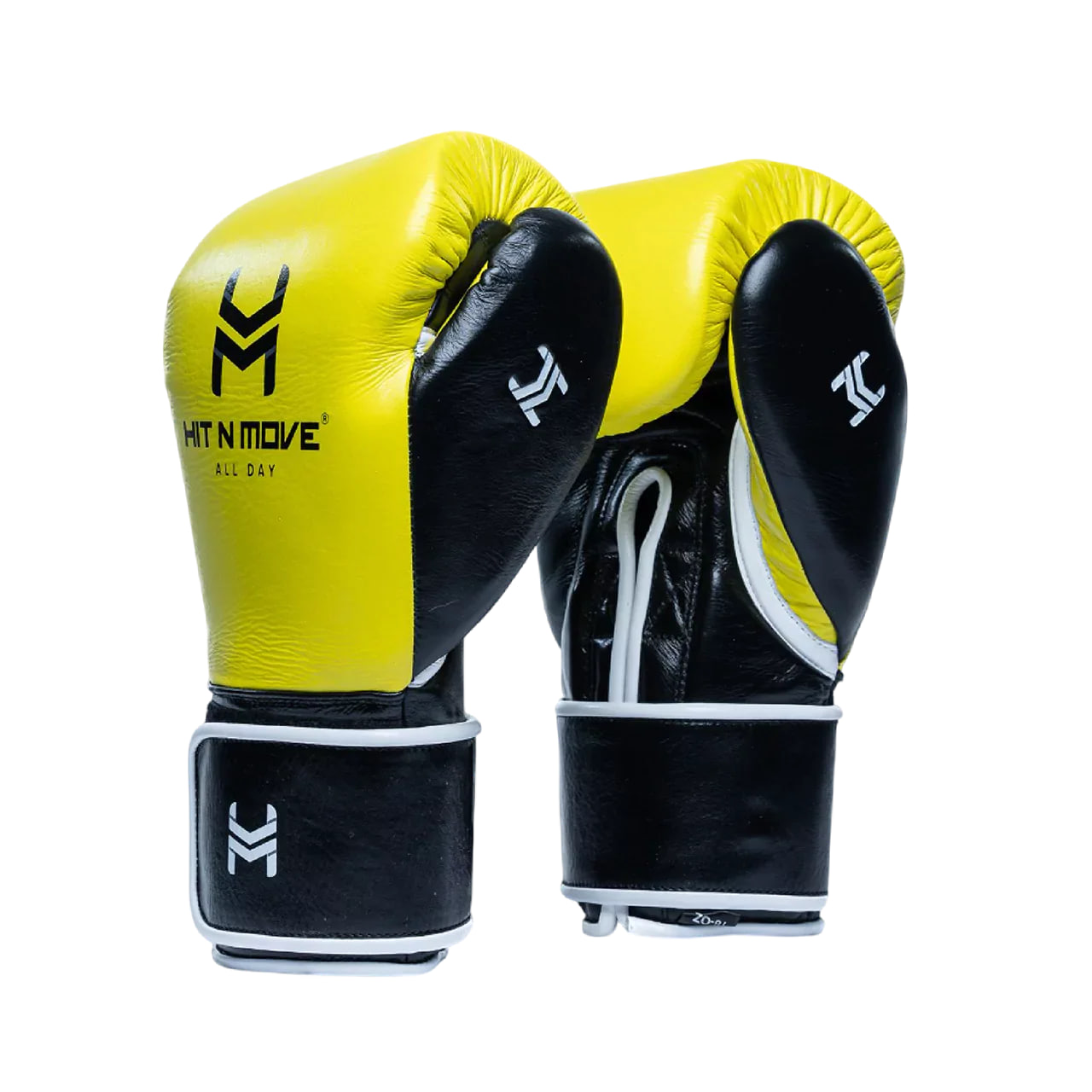 Боксерські рукавиці Hit N Move All Day Pro Gloves Hook and Loop Yellow Black