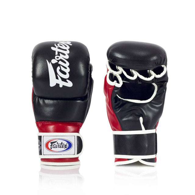 Рукавиці для ММА Fairtex FGV18 Super Sparring Gloves Black Red ціна