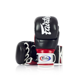 Рукавиці для ММА Fairtex FGV18 Super Sparring Gloves Black Red