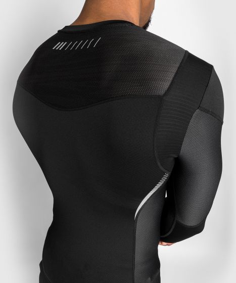 Рашгард Venum Tempest 2.0 Rashguard Long Sleeves Black Grey цена
