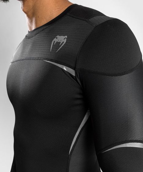 Рашгард Venum Tempest 2.0 Rashguard Long Sleeves Black Grey купить