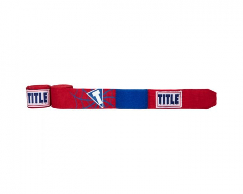 Title Elastic Hero Hand Wraps 180 Spider Red buy