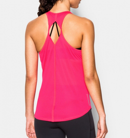 Женская майка Under Armour Womens Fly-By 2.0 Running Tank Harmony Red, Фото № 3