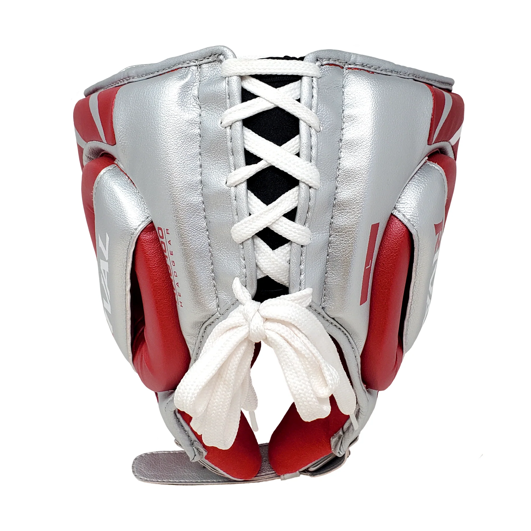 Boxing helmet Rival RHG100 Professional Headgear Red Silver photo
