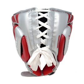 Боксерский шлем Rival RHG100 Professional Headgear Red Silver, Фото № 4