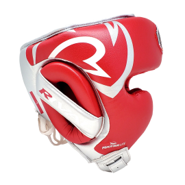 Боксерський шолом Rival RHG100 Professional Headgear Red Silver, Фото № 3