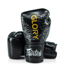 Боксерські рукавиці Fairtex X Glory Kickboxing Competition and Training Gloves BGVG3 Black Silver