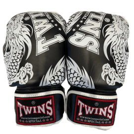 Боксерские перчатки Twins Fancy Boxing Gloves FBGVL3-49BK Black White